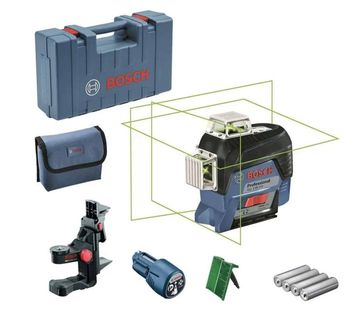 BOSCH GLL 3-80 CG VIŠELINIJSKI LASER ZELENE ZRAKE, NOVO !! - cover