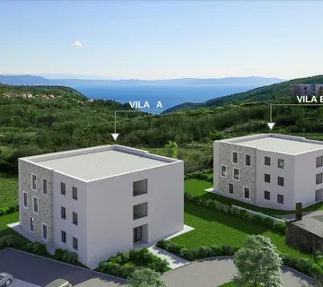 Labin, penthouse stan u urbanoj vili s pogledom na more A7 - cover