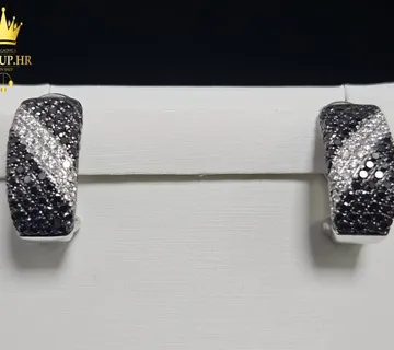 ZLATNE NAUŠNICE S DIJAMANTIMA 5.22G 0.43CT 14K / R1, RATE! - cover