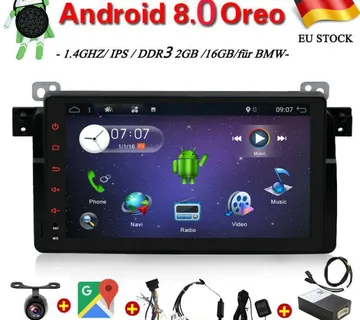 BMW 3 E46 M3 ORIGINAL NAVIGACIJA 2din Radio Parking kamera - cover