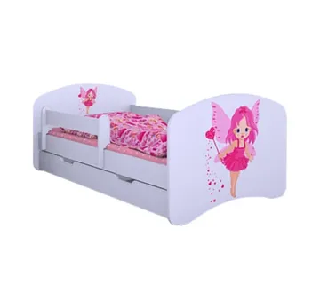 Drveni dječji krevet Happy vila s ladicom – 190*90 - cover