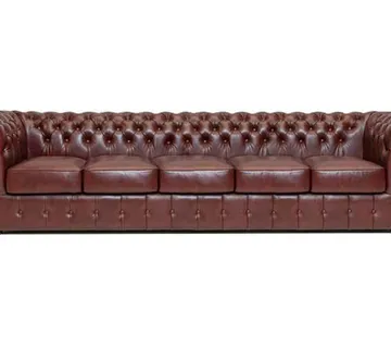 Chesterfield Garnitura Class Leather | 5-sjedišta | Cloudy Red - cover