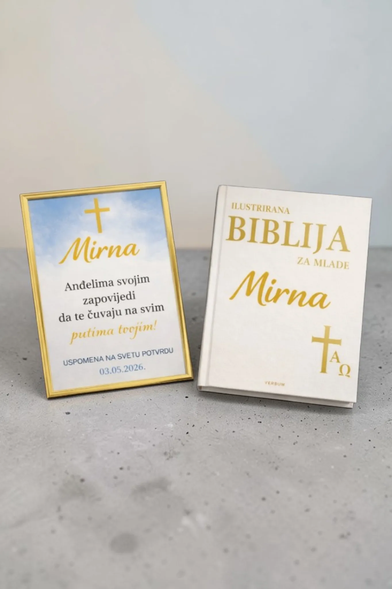 Poklon za krizmu / potvrdu – Biblija i okvir - cover