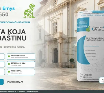 Inovativna toplinska izolacija - aerius Emys KDS550 - Zagreb