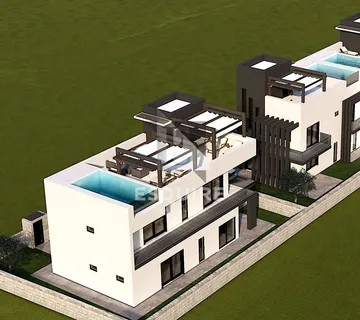 PRIVLAKA / SABUNIKE – luksuzna vila od 216 m2 s krovnim bazenom i pogledom na more! - Sabunike, Privlaka