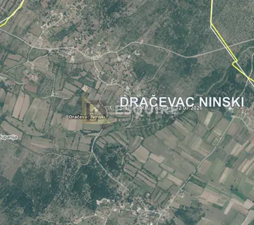 Dračevac Ninski - Građevinsko zemljište 843m²!! - Dračevac Ninski, Poličnik