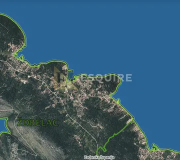 PAŠMAN - ŽDRELAC Građevinsko zemljište - 1198 m2 - Ždrelac, Pašman