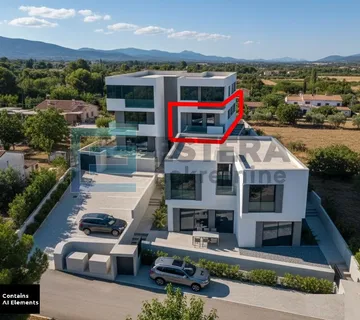 Apartman 57 m2 PRODAJA Sveti Filip i Jakov, POGLED NA MORE, 2s, 1.kat , parking, vrt, balkon