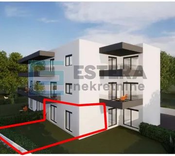 Apartman Ap3 43 m2 PRODAJA Pakoštane, Drage, 2s, priz , parking, vrt, terasa
