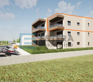 Apartman S8 111 m2 PRODAJA Turanj, 3s, 2. kat, krovna terasa, parking, 500 m od mora - Turanj, Sveti Filip i Jakov