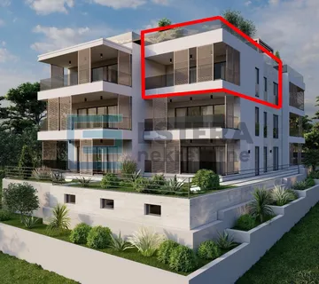 Apartman S5 103,72 m2 PRODAJA 3s, 2. kat, balkon, garaža, ostava, krovna terasa, pogled na more - Sveti Filip i Jakov