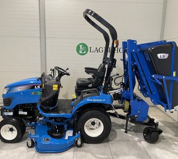 Traktor LS MT1.25 + kosilica + spremnik za travu - cover