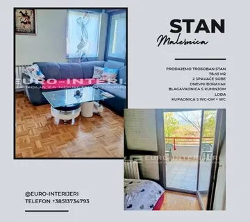 Malešnica, Marina Tartaglie 78,45 m² BEZ PROVIZIJE - Zagreb