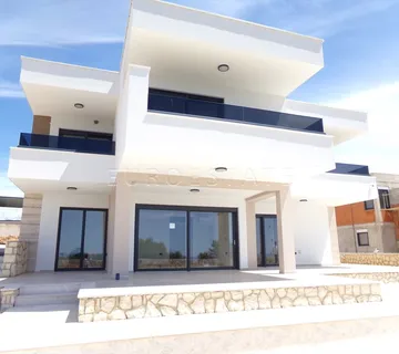 Pag - Novalja: LUKSUZNA VILA sa bazenom i saunom, panoramski pogled na more, BEZ PROVIZIJE! - cover