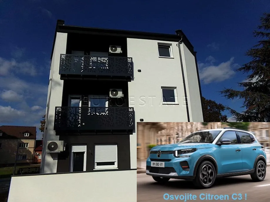 Varaždin: NOVOGRADNJA, 3-sobni stan površine 83.80 m2, 2. kat + spremište i parking - cover