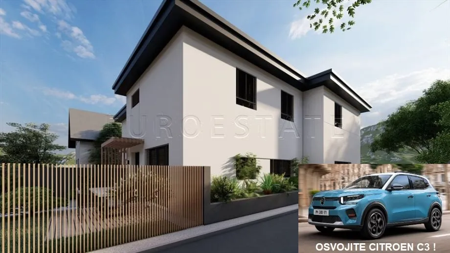 Sračinec: NOVOGRADNJA, dvoetažni 3-sobni stan od 76 m2 sa vrtom od 28 m2 i parkirnim mjestom - cover