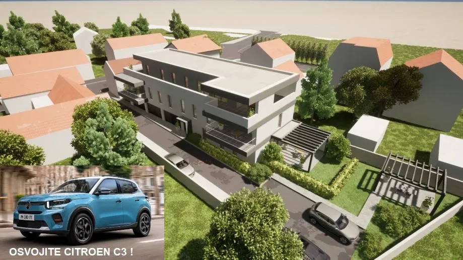 Varaždin: NOVOGRADNJA, luksuzan stan na 1. katu, 118.08 m2  + parkirni boks - cover