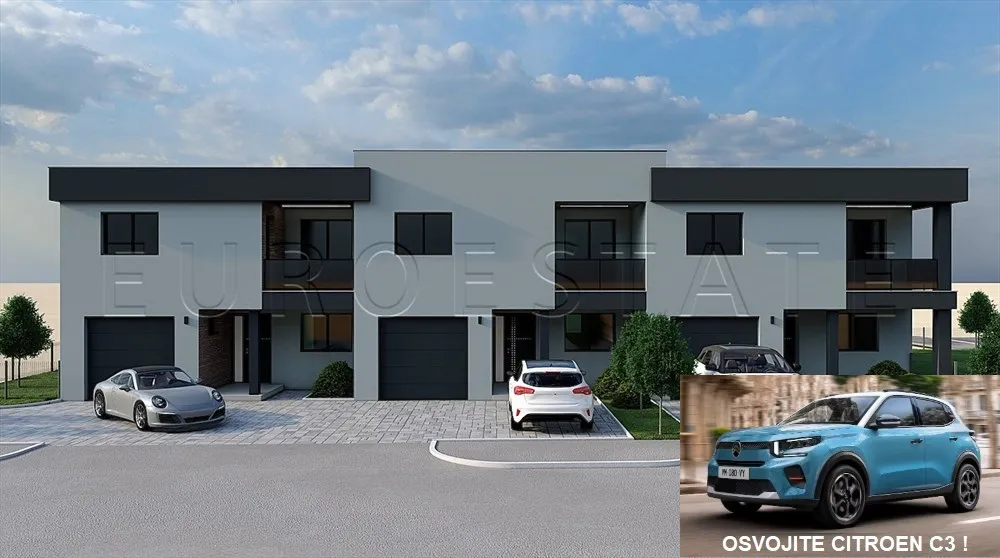 Vučetinec: NOVOGRADNJA, kuće od 185 m2 u nizu, sa dvorištima površine od 200 m2 do 300 m2 - cover