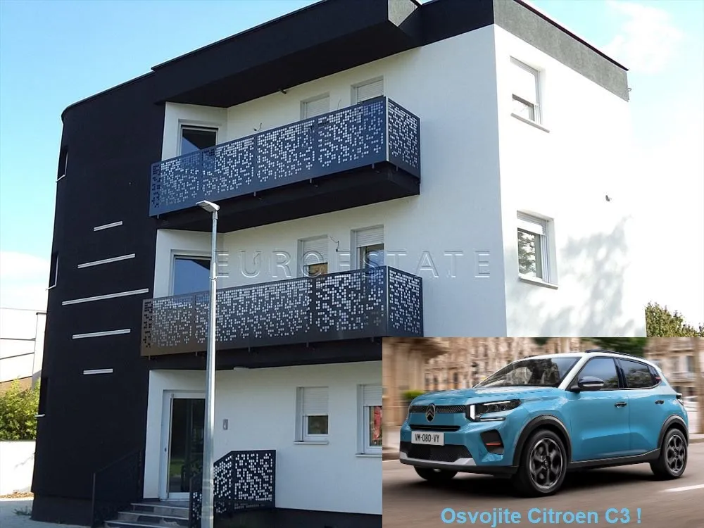 Varaždin: NOVOGRADNJA,  3-sobni stan površine 74.45 m2 u prizemlju + spremište i parking - cover