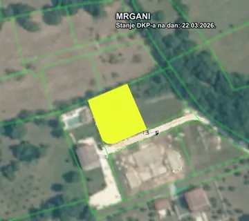 Istra - Kanfanar: atraktivno građevinsko zemljište površine 904 m2 - Mrgani, Kanfanar