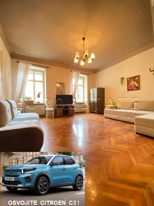 Varaždin - gradska jezgra: dvosoban stan u visokom prizemlju, 92.86 m2 - cover