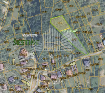 Šestine- poljoprivredno zemljište 2100m2 - Zagreb