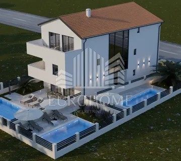 Mandre-Pag,4S stan,prizemlje s bazenom,200m od mora - Mandre, Kolan