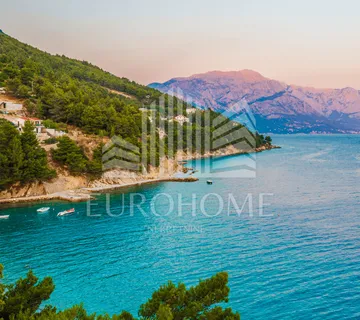 SPLIT, Mimice, Građevinsko zemljište za hotel s panoramskim pogledom na more, 1.563 m² - Mimice, Omiš