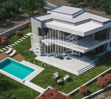 Sveti Filip i Jakov, zemljište 906 m2 s projektom i pogledom na more - cover