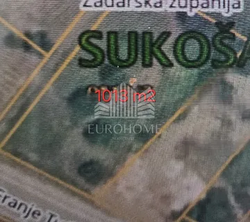 Prilika! Sukošan, građevinsko zemljište 1013 m2 - cover