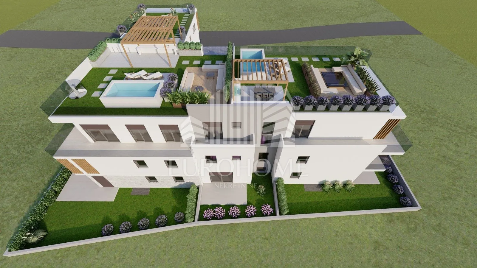 VODICE- TOP PRILIKA- Penthouse, bazen, garaža, 217.24m2 - cover