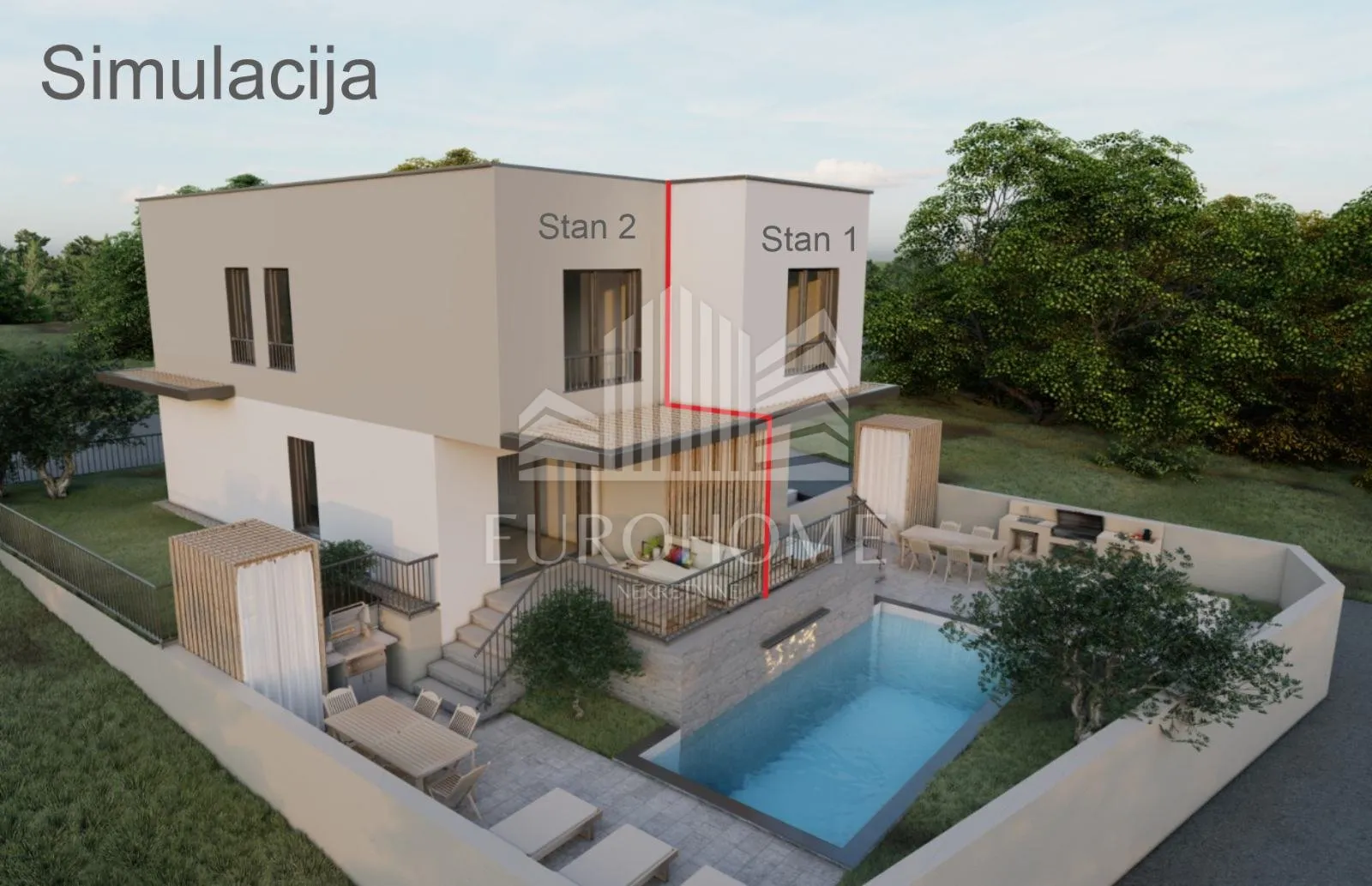 PAG, KOLAN, Građevinsko zemljište s građevinskom dozvolom - cover