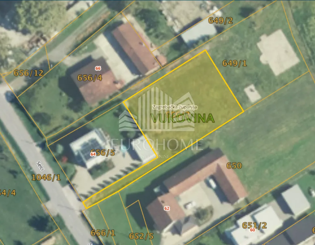 Okuje, Vukovina: Građevinsko zemljište 1188 m² s pristupnim putem i infrastrukturom - cover