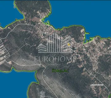 PAŠMAN- Građevinsko Zemljište, mjesto Ždrelac 1122 m2 - Ždrelac, Pašman