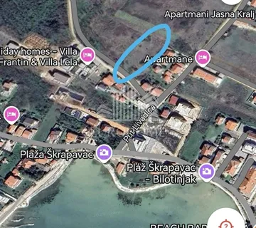 PRIVLAKA, GRAĐEVINSKO ZEMLJIŠTE 120m od mora - cover