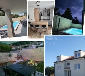 Škuncini Stani,novogradnja, prizemlje s bazenom i vrtom, 3PM,137m2 - cover