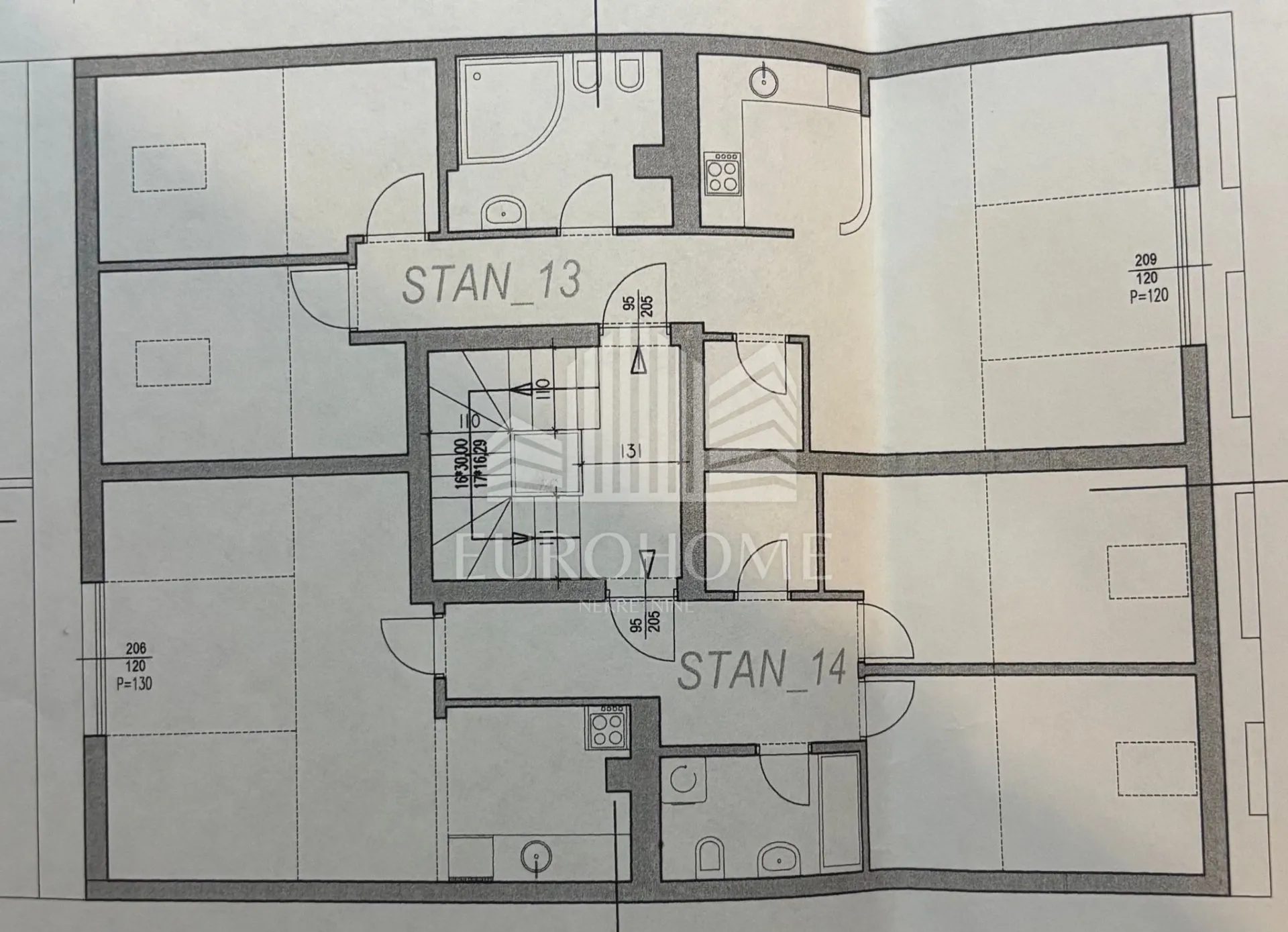 TROSOBAN STAN 69,55m2, KOD TREŠNJEVAČKE TRŽNICE - cover