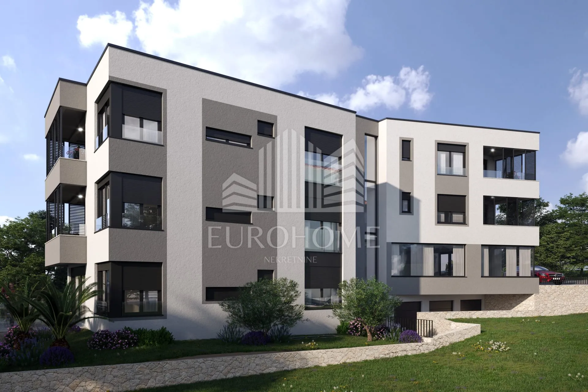 Novogradnja,Belafuža,3S stan, prizemlje, 2PM, garaža i vrt - cover