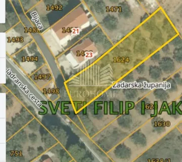 ZADAR, Građevinsko zemljište, Sveti Filip i Jakov, 1000 m2