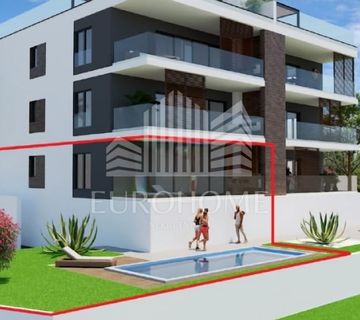 Sveti Filip i Jakov,3S stan u prizemlju,pogled na more,102m2+vrt 130m2,2451€/m2 - cover