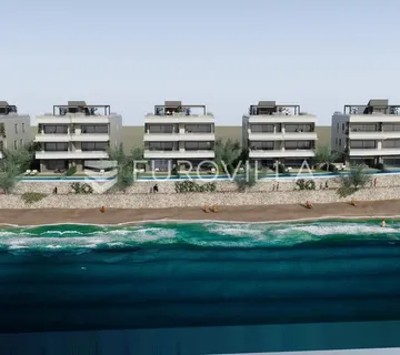 Otok Pag, plaža Perilo, trosoban stan u luksuznoj novogradnji PRVI RED DO MORA - Povljana