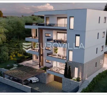 Primošten, dvosobni stan na 1. katu novogradnje s pogledom na more