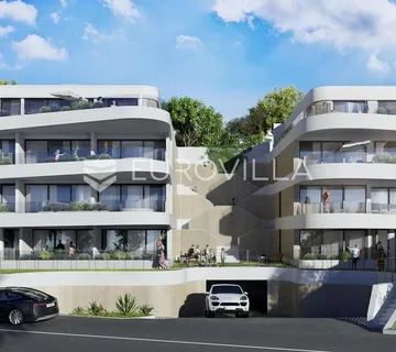 Opatija, Volosko, luksuzan dvosoban stan 84,72 m², pogled na more
