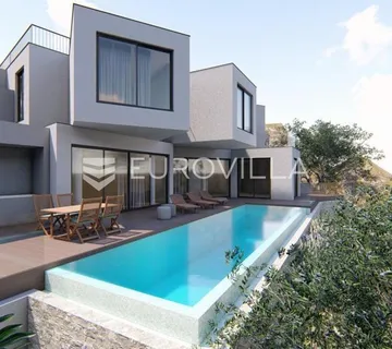 Omiš, Mimice, građevinsko zemljište s dozvolom, 411 m² - Mimice, Omiš