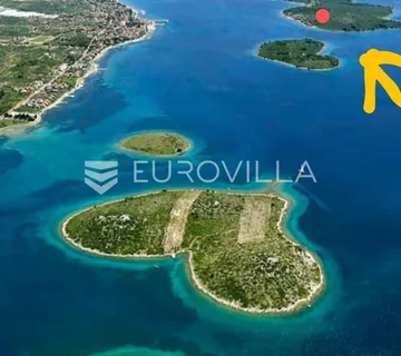 Turanj, otok Babac, građevinsko zemljište 200m od mora - Turanj, Sveti Filip i Jakov