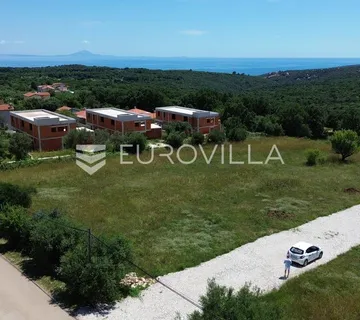 Istra, Peruški, Atraktivno građevinsko zemljište sa pogledom na more - Peruški, Marčana