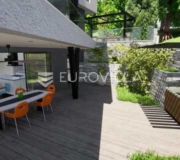 Rijeka, Kozala, NOVOGRADNJA, luksuzan četverosoban stan 96m2 s privatnim vrtom, garaža, parking - cover