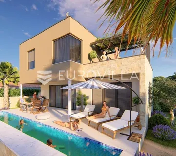 Istra, Šišan, kuća s bazeom u izgradnji 244 m²