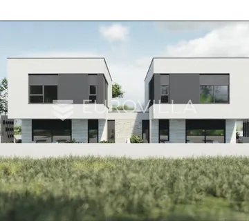 Medulin, moderna dvojna kuća oznake B - 120 m2 sa zelenom površinom od 250 m2