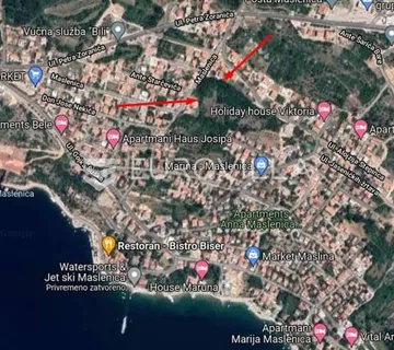 Maslenica, Zadarska županija, građevinsko zemljište sa pogledom na more - Jasenice
